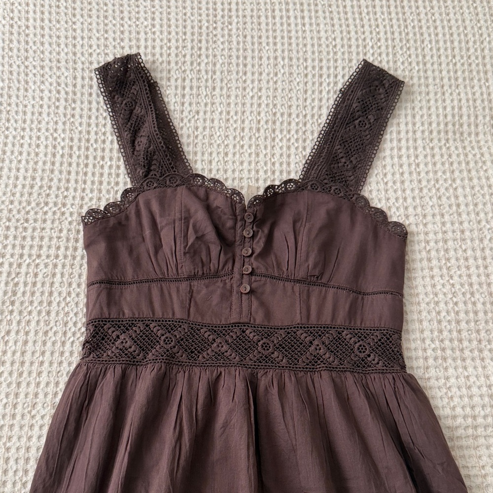 American Eagle Outfitters Chocolate Lace Dress
